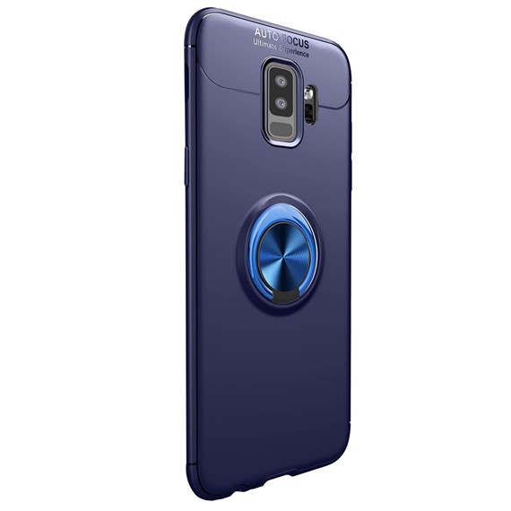 Microsonic Samsung Galaxy S9 Plus Kılıf Kickstand Ring Holder Lacivert 2