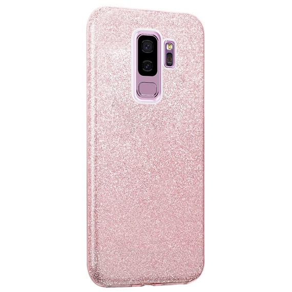 Microsonic Samsung Galaxy S9 Plus Kılıf Sparkle Shiny Rose Gold 2