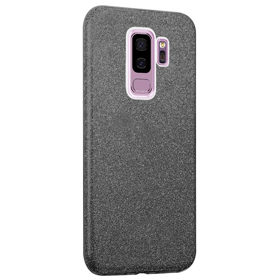 Microsonic Samsung Galaxy S9 Plus Kılıf Sparkle Shiny Siyah 2