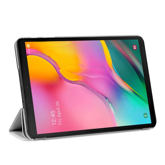 Microsonic Samsung Galaxy Tab A 10 1 T510 Smart Case ve arka Kılıf Gri 2