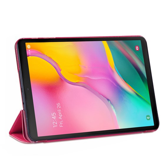 Microsonic Samsung Galaxy Tab A 10 1 T510 Smart Case ve arka Kılıf Koyu Pembe 2