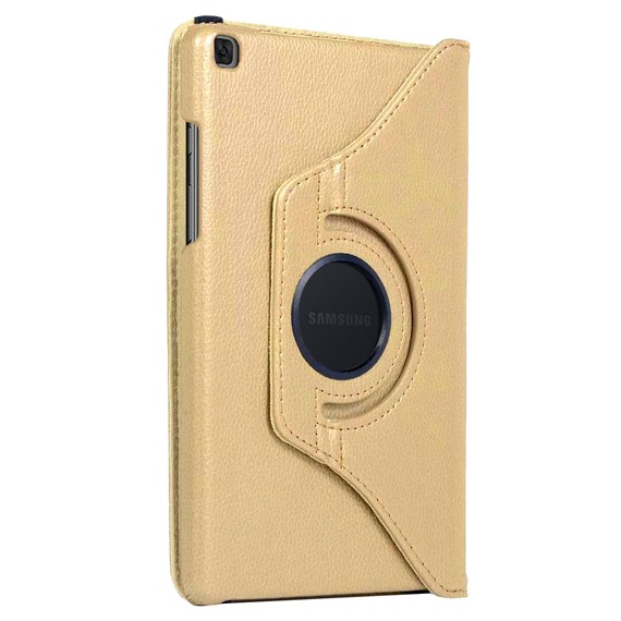 Microsonic Samsung Galaxy Tab A 8 2019 T290 Kılıf 360 Rotating Stand Deri Gold 2