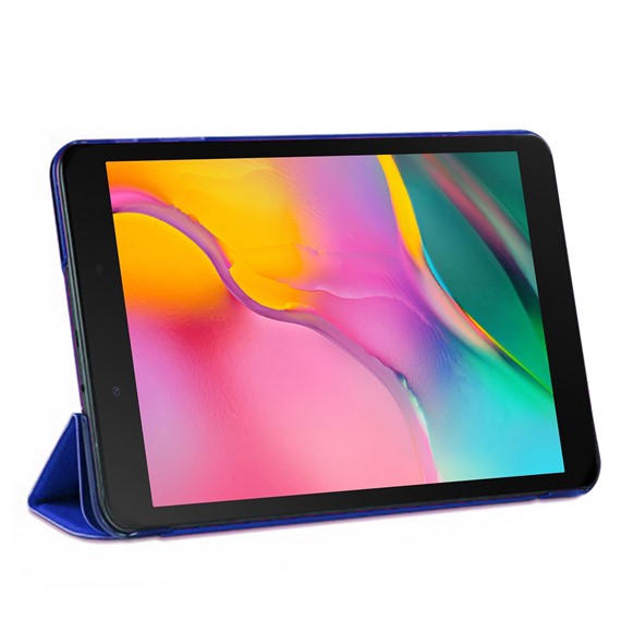 Microsonic Samsung Galaxy Tab A 8 T290 Smart Case ve arka Kılıf Lacivert 2