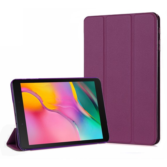 Microsonic Samsung Galaxy Tab A 8 T290 Smart Case ve arka Kılıf Mor 1