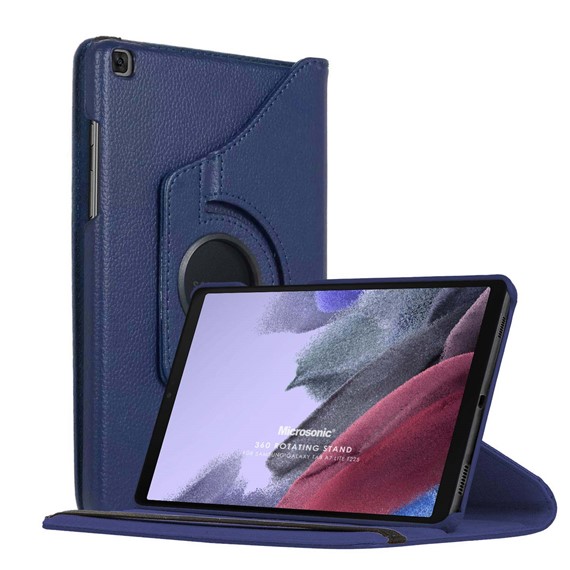 Microsonic Samsung Galaxy Tab A7 Lite T225 Kılıf 360 Rotating Stand Deri Lacivert 1