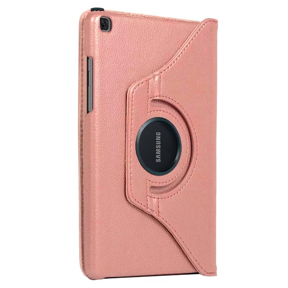 Microsonic Samsung Galaxy Tab A7 T500 Kılıf 360 Rotating Stand Deri Rose Gold 2