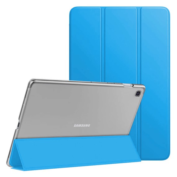 Microsonic Samsung Galaxy Tab A7 Lite T225 Kılıf Slim Translucent Back Smart Cover Mavi 1