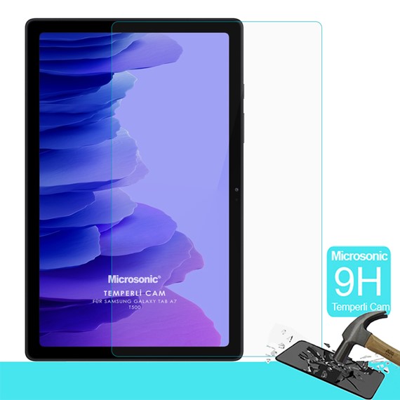 Microsonic Samsung Galaxy Tab A7 T500 Tempered Glass Cam Ekran Koruyucu 1