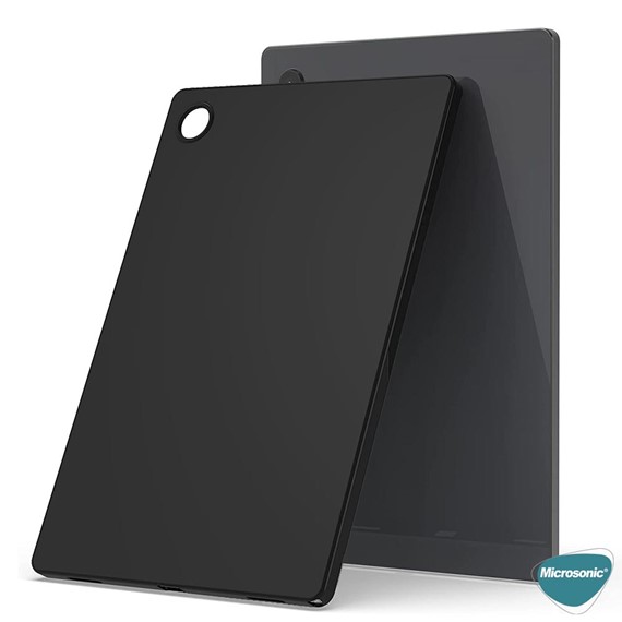 Microsonic Samsung Galaxy Tab A8 X200 Kılıf Glossy Soft Siyah 3
