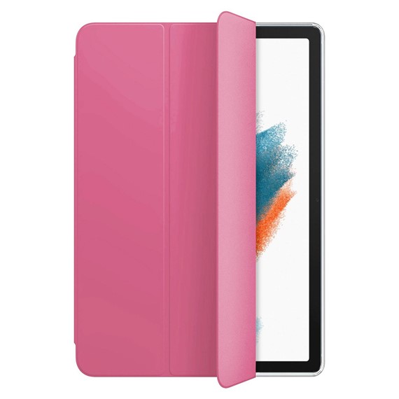 Microsonic Samsung Galaxy Tab A8 X200 Kılıf Slim Translucent Back Smart Cover Pembe 2