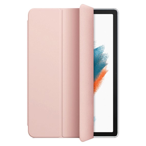 Microsonic Samsung Galaxy Tab A8 X200 Kılıf Slim Translucent Back Smart Cover Rose Gold 2