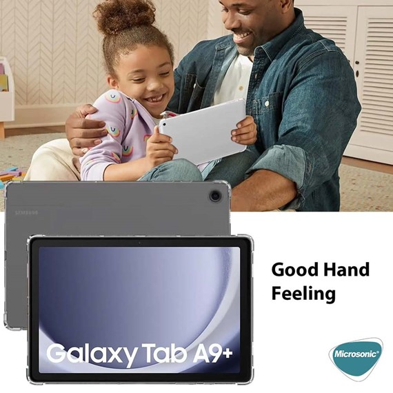 Microsonic Samsung Galaxy Tab A9 Plus Kılıf Shock Absorbing Şeffaf 5