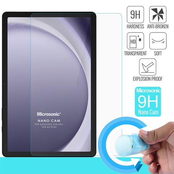 Microsonic Samsung Galaxy Tab A9 Plus Nano Glass Cam Ekran Koruyucu 2