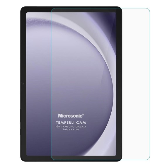 Microsonic Samsung Galaxy Tab A9 Plus Tempered Glass Cam Ekran Koruyucu 1