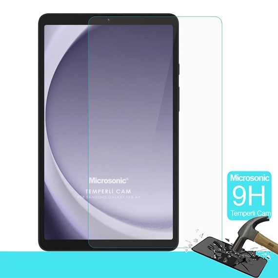 Microsonic Samsung Galaxy Tab A9 Tempered Glass Cam Ekran Koruyucu 2