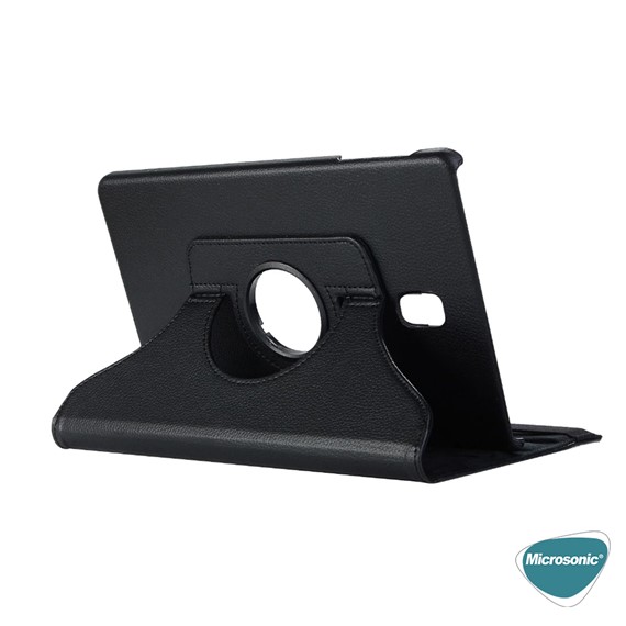 Microsonic Samsung Galaxy Tab Active2 T390 Kılıf 360 Rotating Stand Deri Mor 3