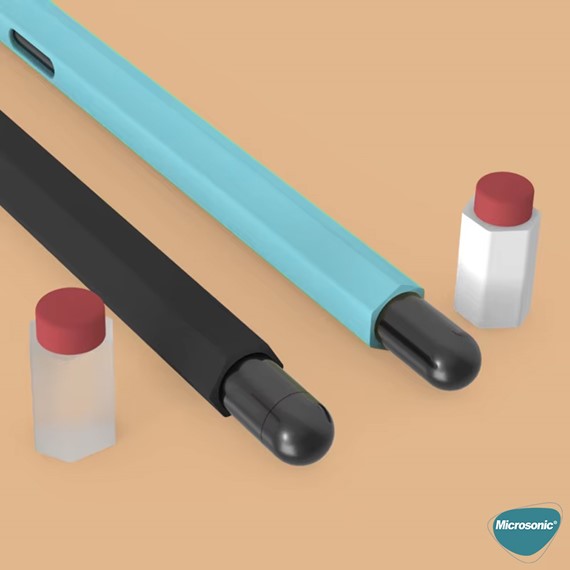 Microsonic Samsung Galaxy Tab S Pen Kılıf Retro Style Mat Silikon Lila 6