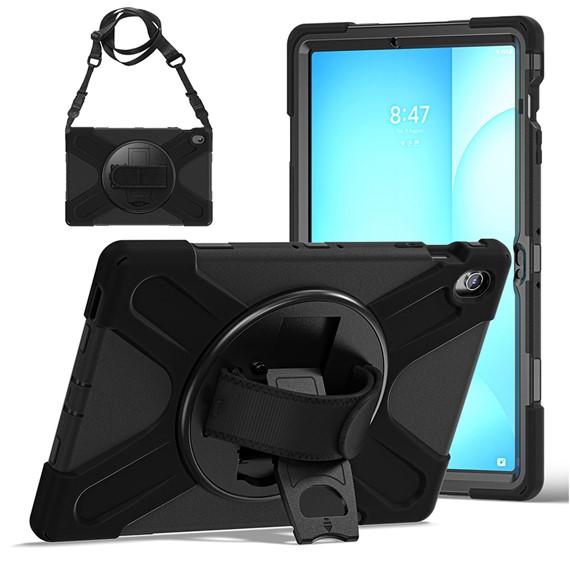 Microsonic Samsung Galaxy Tab S10 FE Plus Kılıf Heavy Defender Siyah 2