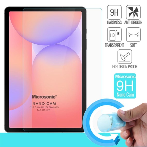 Microsonic Samsung Galaxy Tab S10 Lite Nano Glass Cam Ekran Koruyucu 2