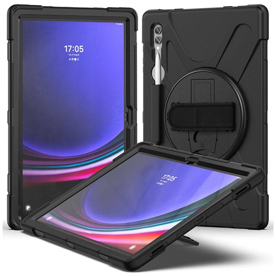 Microsonic Samsung Galaxy Tab S11 Ultra Kılıf Heavy Defender Siyah 2