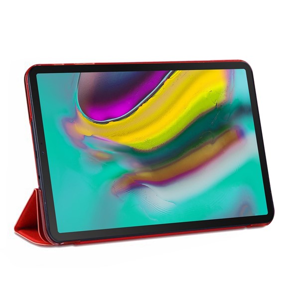 Microsonic Samsung Galaxy Tab S5e 10 5 T720 Smart Case ve arka Kılıf Kırmızı 2