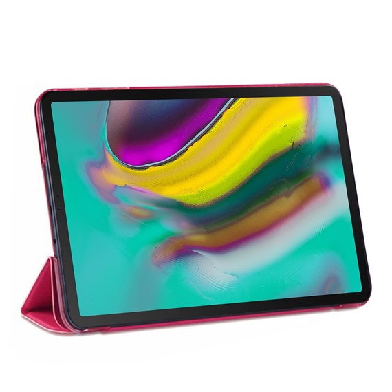 Microsonic Samsung Galaxy Tab S5e 10 5 T720 Smart Case ve arka Kılıf Koyu Pembe 2