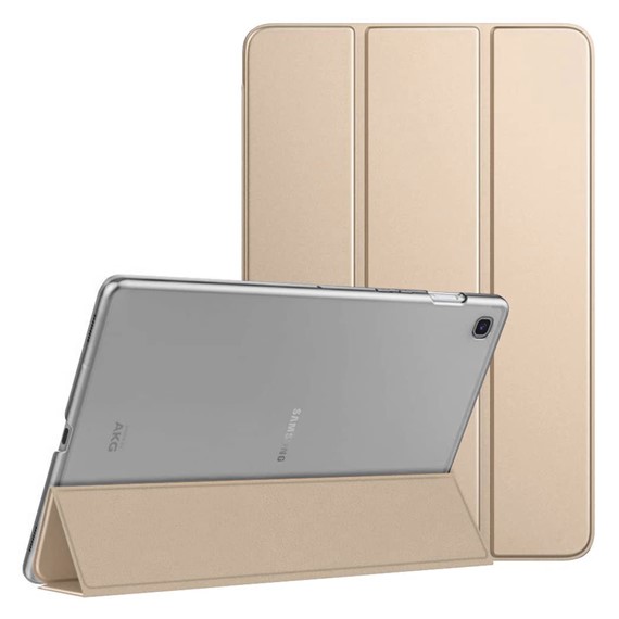 Microsonic Samsung Galaxy Tab S6 Lite 10 4 P610 Kılıf Slim Translucent Back Smart Cover Gold 1