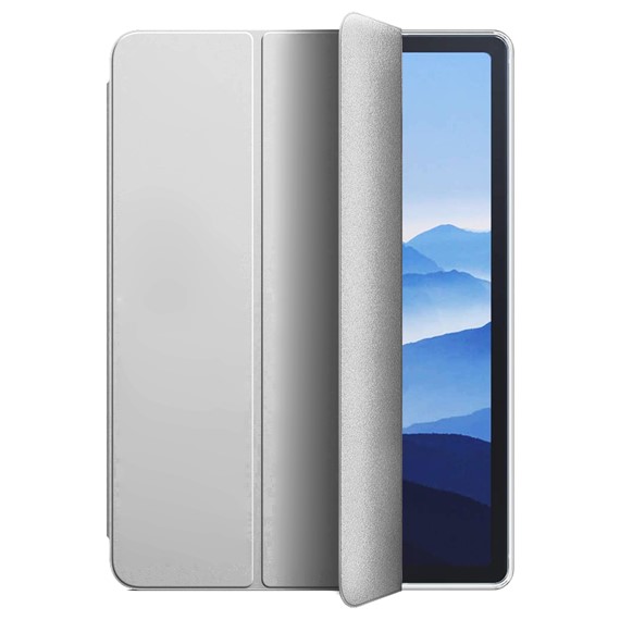 Microsonic Samsung Galaxy Tab S6 Lite 10 4 P610 Kılıf Slim Translucent Back Smart Cover Gümüş 2