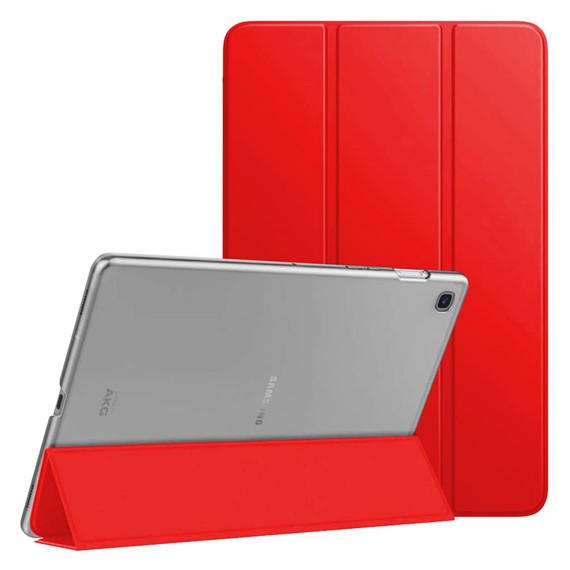 Microsonic Samsung Galaxy Tab S6 Lite 10 4 P610 Kılıf Slim Translucent Back Smart Cover Kırmızı 1