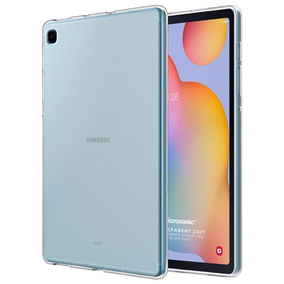 Microsonic Samsung Galaxy Tab S6 Lite 10 4 P610 Kılıf Transparent Soft Beyaz 1