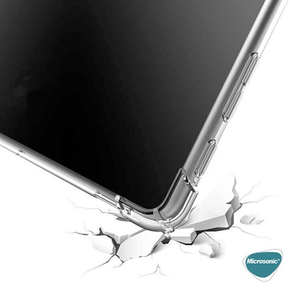 Microsonic Samsung Galaxy Tab S7 Plus T970 Kılıf Shock Absorbing Şeffaf 7