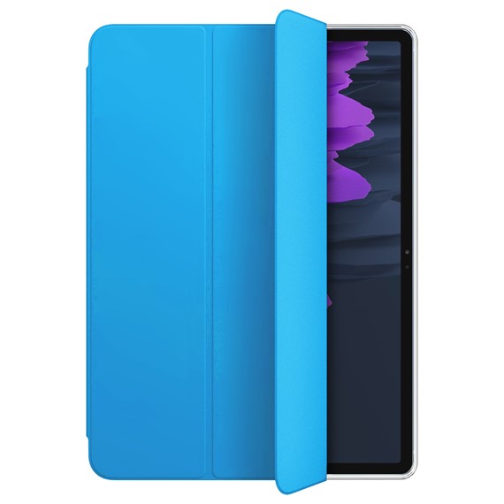 Microsonic Samsung Galaxy Tab S7 Plus T970 Kılıf Slim Translucent Back Smart Cover Mavi 2