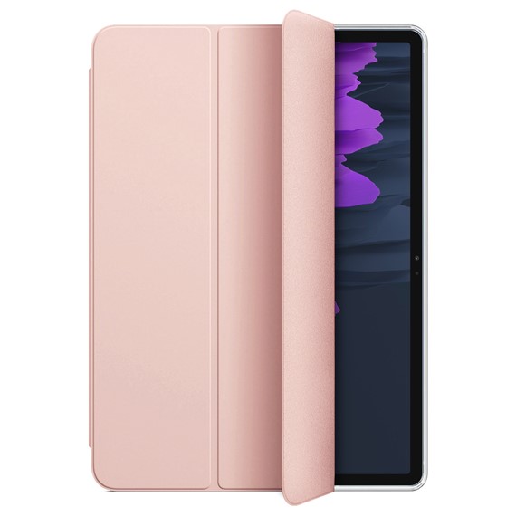 Microsonic Samsung Galaxy Tab S7 FE LTE T737 Kılıf Slim Translucent Back Smart Cover Rose Gold 2