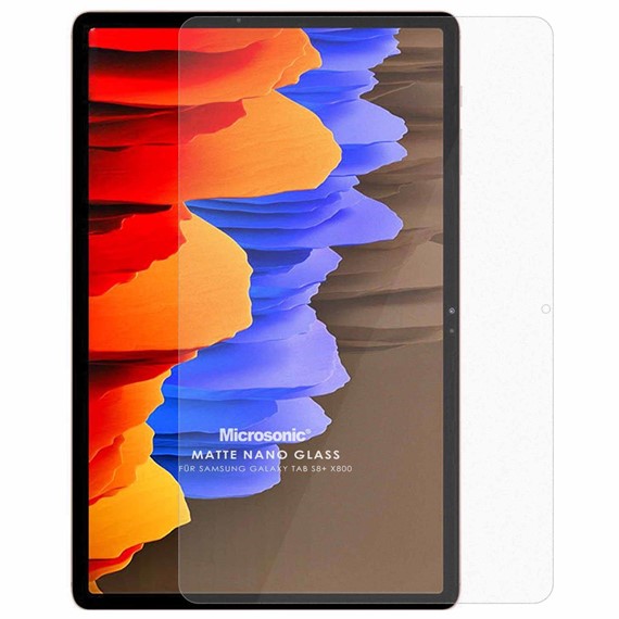 Microsonic Samsung Galaxy Tab S8 Plus X800 Matte Nano Glass Cam Ekran Koruyucu 2