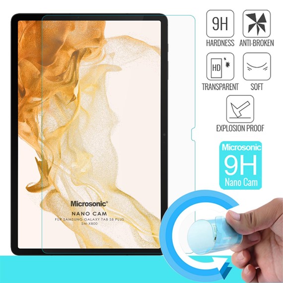 Microsonic Samsung Galaxy Tab S9 FE Nano Glass Cam Ekran Koruyucu 2