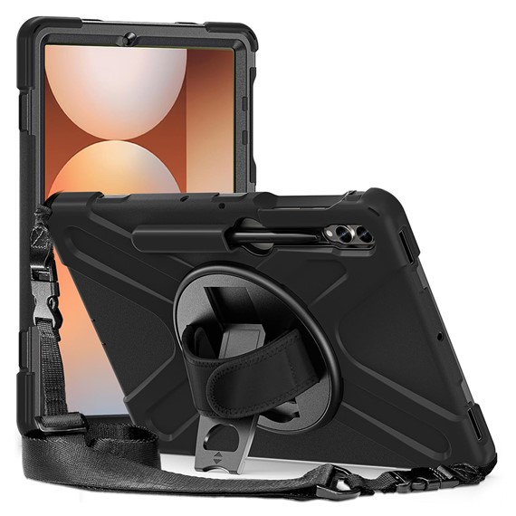 Microsonic Samsung Galaxy Tab S10 Plus X820 Kılıf Heavy Defender Siyah 1