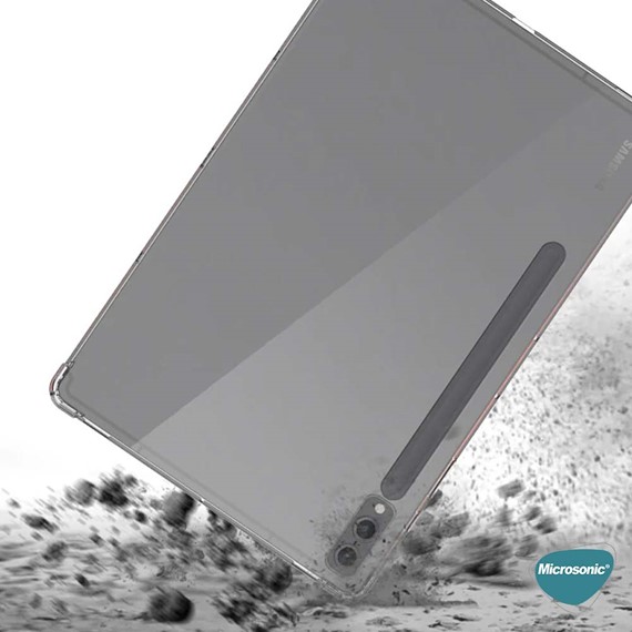 Microsonic Samsung Galaxy Tab S9 Ultra X910 Kılıf Shock Absorbing Şeffaf 3