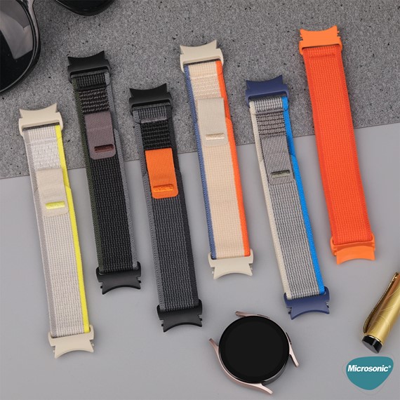 Microsonic Samsung Galaxy Watch 5 44mm Kordon Hike Spiral Bej 5