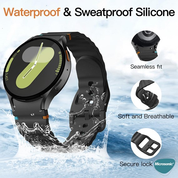 Microsonic Samsung Galaxy Watch 5 44mm Kordon ProMotion Sport Lila 3