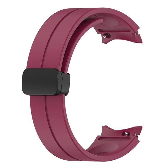 Microsonic Samsung Galaxy Watch 4 44mm Kordon Ribbon Line Bordo 1