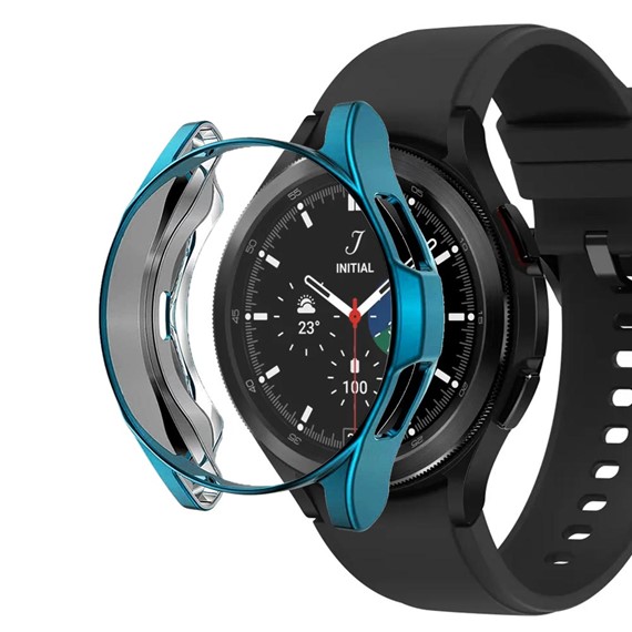 Microsonic Samsung Galaxy Watch 4 Classic 42mm Kılıf 360 Full Round Soft Silicone Koyu Yeşil 1