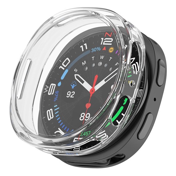 Microsonic Samsung Galaxy Watch 8 40mm Kılıf Ekranı Tam Kaplayan 360 Full Round Soft Silicone Şeffaf 1