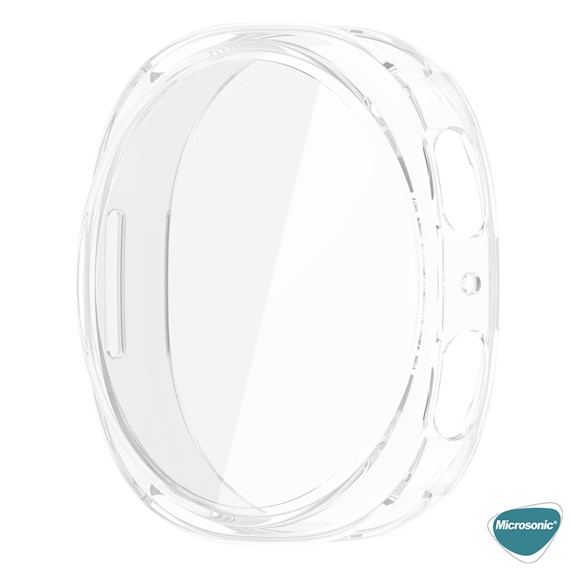 Microsonic Samsung Galaxy Watch 8 40mm Kılıf Ekranı Tam Kaplayan 360 Full Round Soft Silicone Şeffaf 3