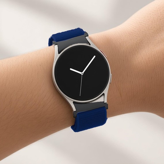 Microsonic Samsung Galaxy Watch 8 40mm Kordon FlexWeave Kumaş Lacivert 3