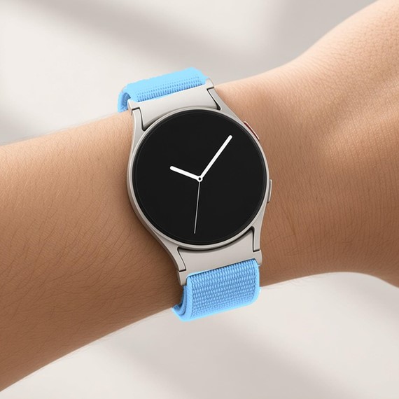 Microsonic Samsung Galaxy Watch 8 40mm Kordon FlexWeave Kumaş Mavi 3