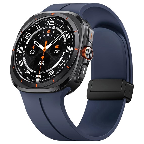 Microsonic Samsung Galaxy Watch 8 44mm Kordon Ribbon Line Lacivert 1