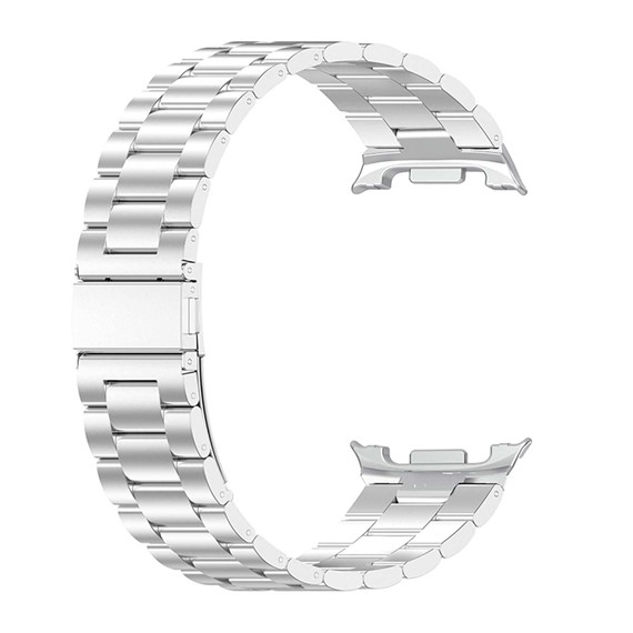 Microsonic Samsung Galaxy Watch 8 44mm Metal Stainless Steel Kordon Gümüş 1