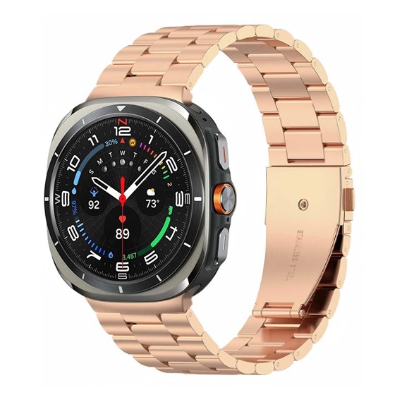 Microsonic Samsung Galaxy Watch 8 Classic 46mm Metal Stainless Steel Kordon Rose Gold 2
