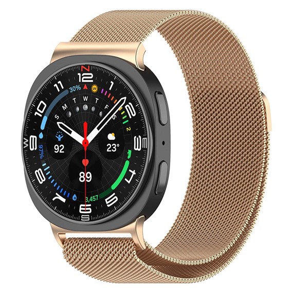 Microsonic Samsung Galaxy Watch 8 Classic 46mm Milanese Loop Kordon Rose Gold 2