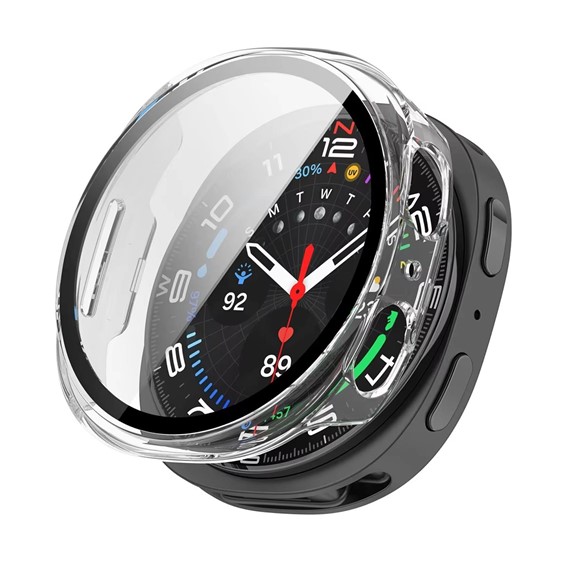 Microsonic Samsung Galaxy Watch 8 40mm Kılıf Clear Premium Slim WatchBand Şeffaf 1